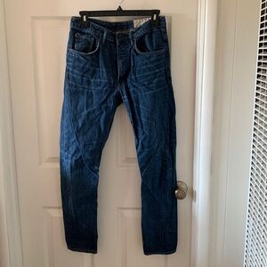 All saints low rise button fly jeans